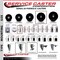 Service Caster 5'' Phenolic Swivel 7/16'' Grip Ring Stem Caster with Total Lock Brake, 4PK SCC-GR20S514-PHR-TLB-716138-4 - alternate 3